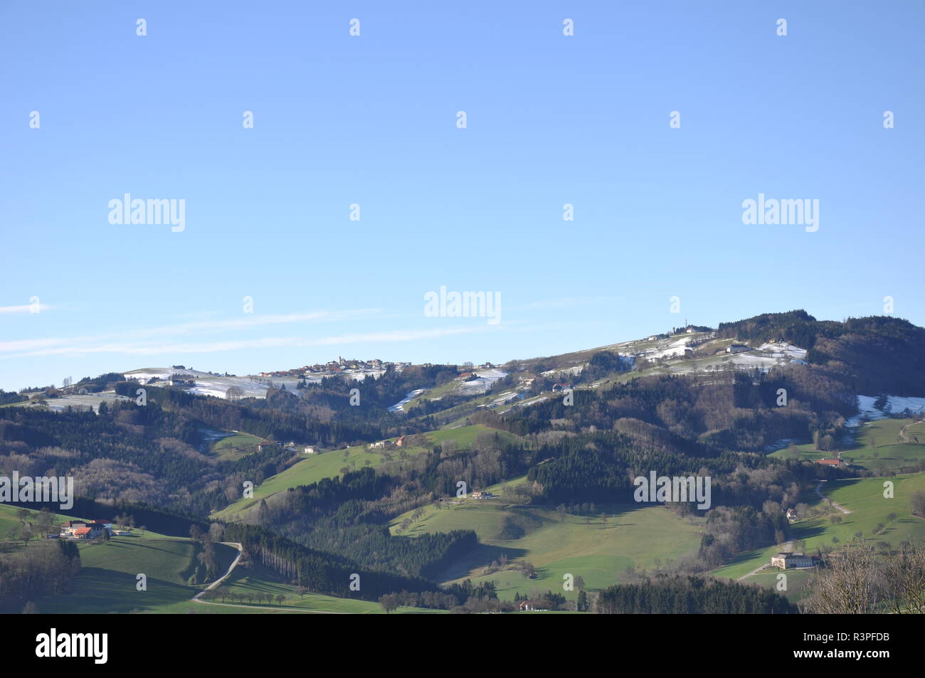 alpine foothills Stock Photo