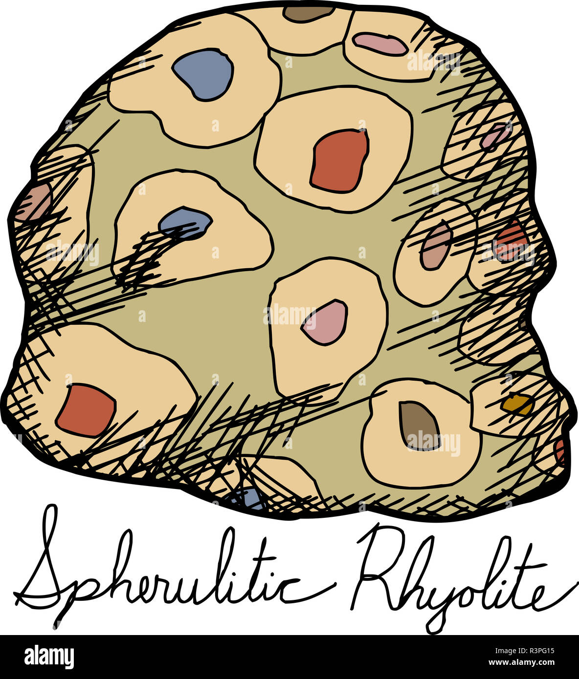 Igneous Rock Illustration High Resolution Stock Photography and Images ...