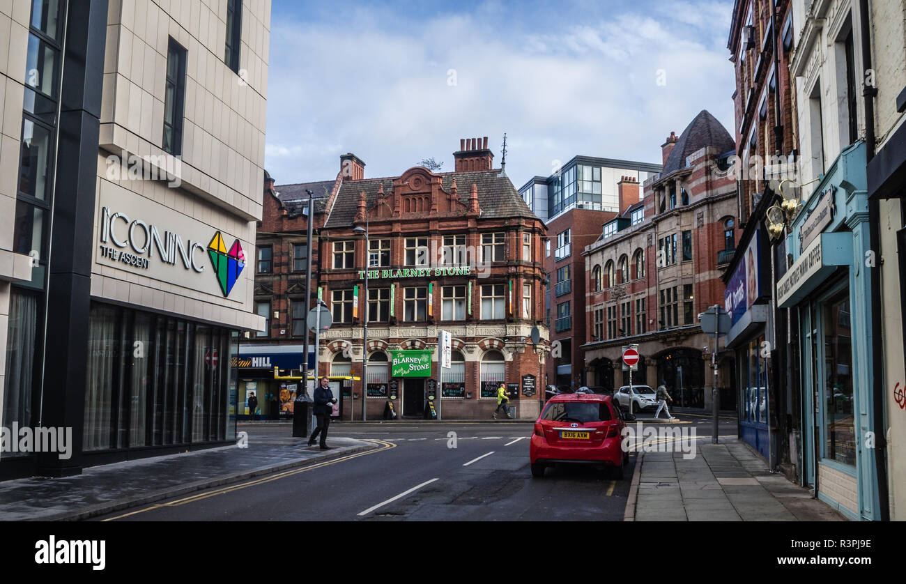 The Blarney Stone Public House in Renshaw Street Liverpool Stock Photo