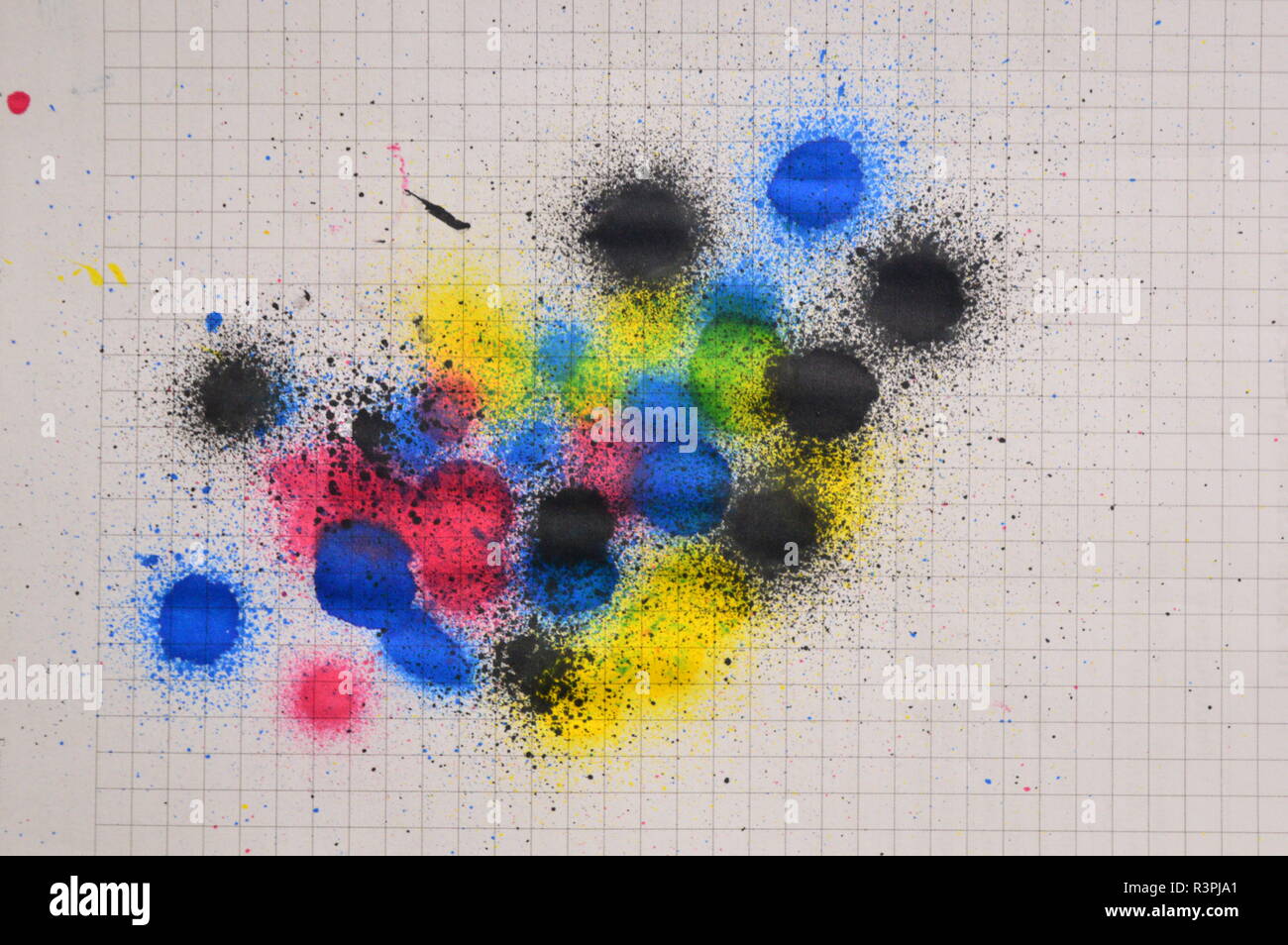 stains on paper Stock Photo