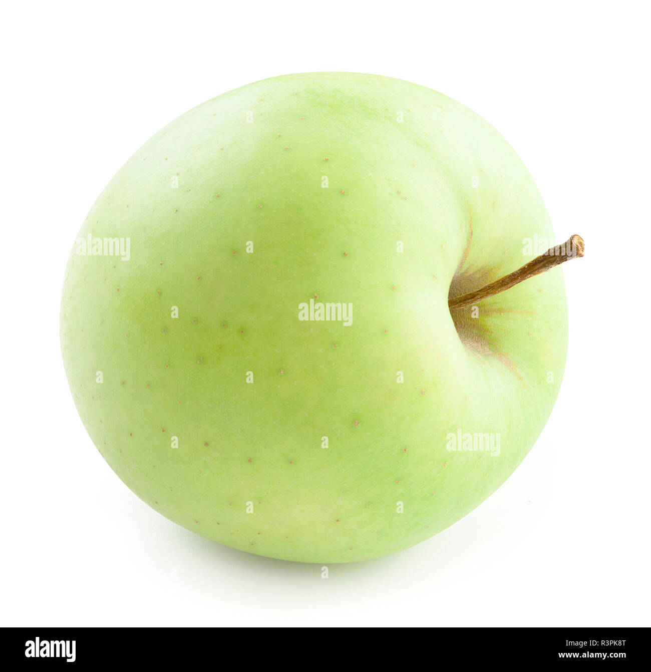 Green apple isolated on white background Stock Photo - Alamy