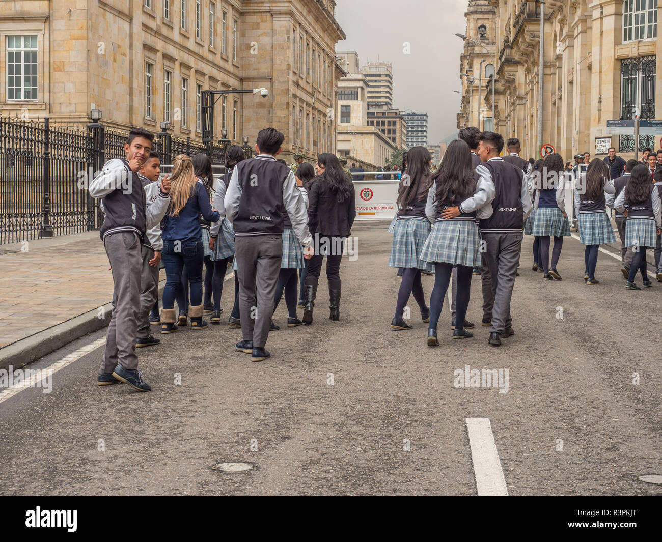 School uniform blue skirt hi-res stock photography and images - Alamy