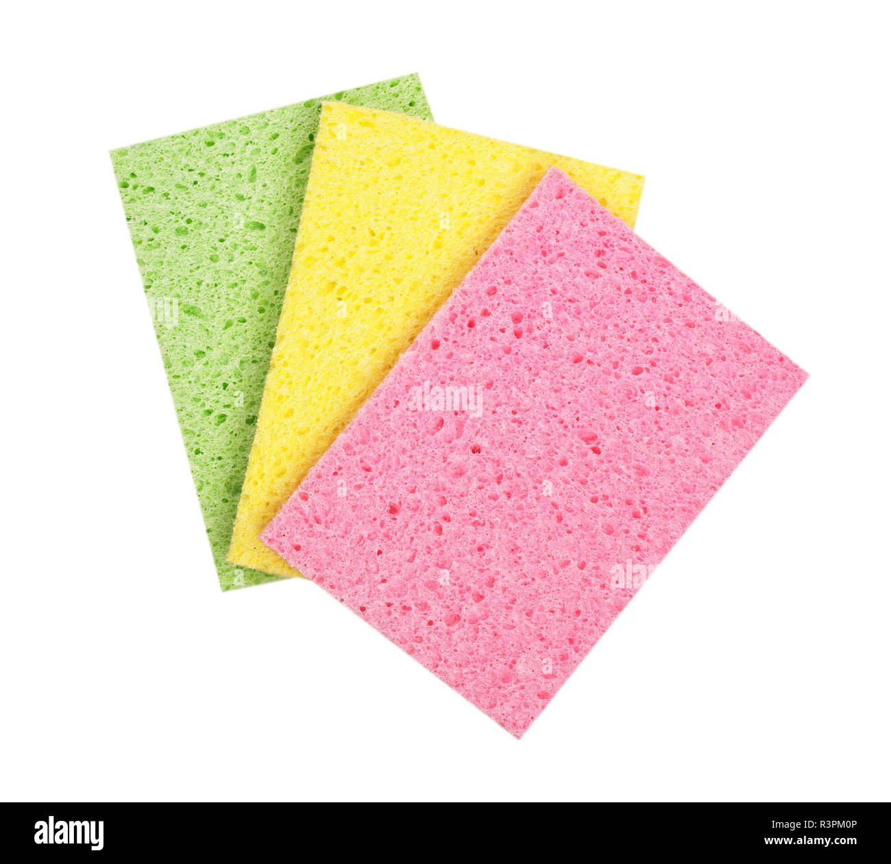 cleaning sponge for washing isolated on white background Stock Photo ...