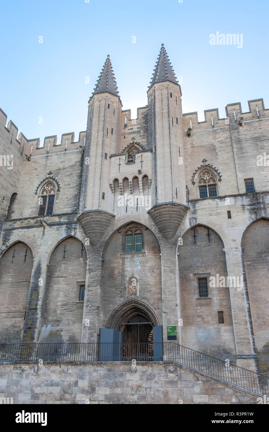 Pope's Palace, Avignon, Provence, France Stock Photo
