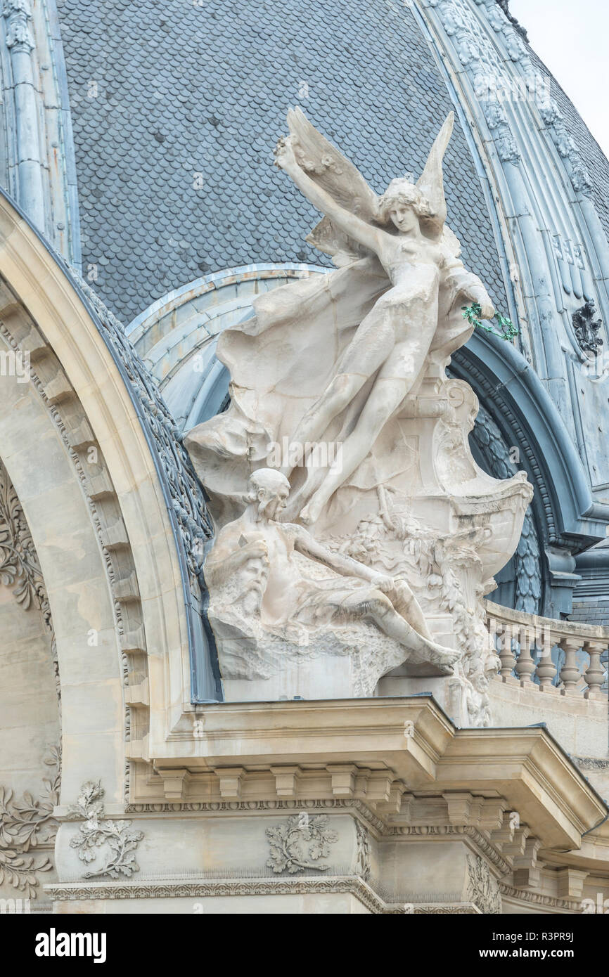 Marble sculpture by Charles Girault, Petit Palais, Paris, France Stock Photo