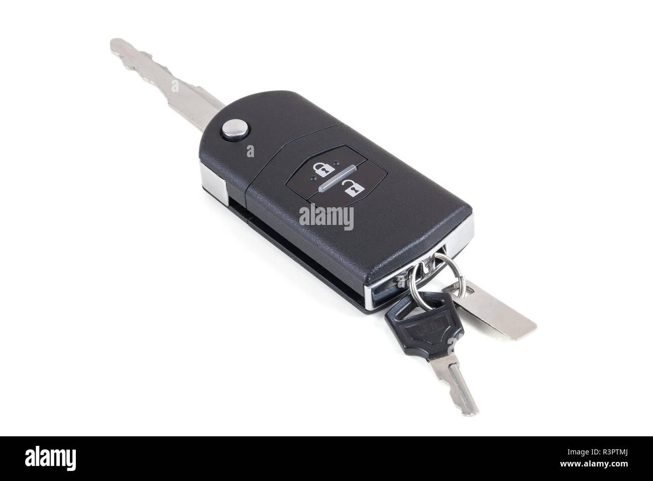 car key on white background Stock Photo