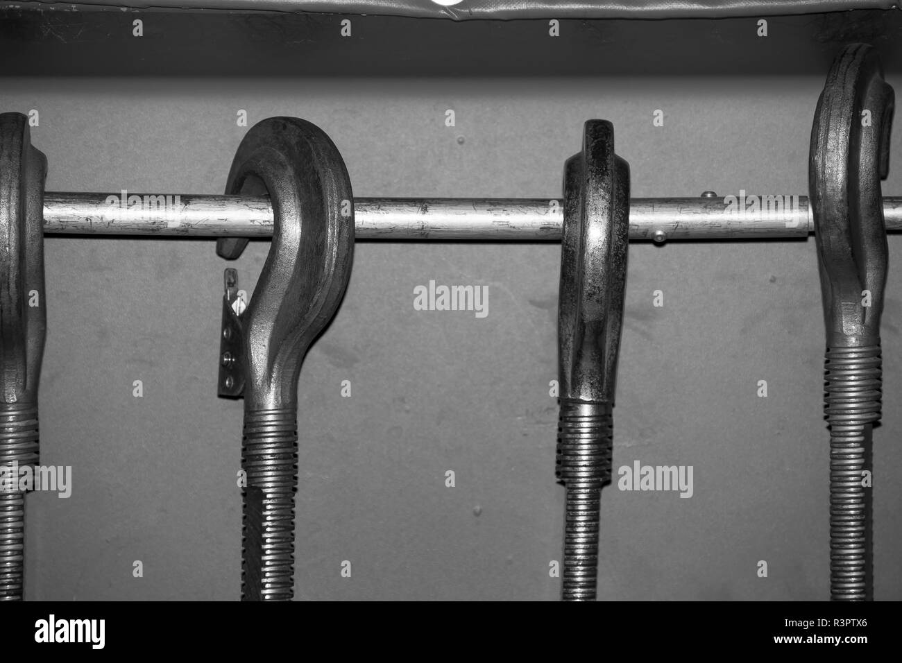Metal parts jet engine Black and White Stock Photos & Images - Alamy