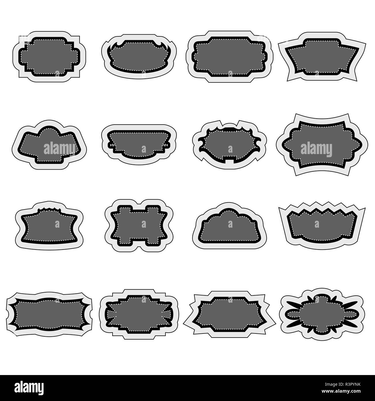 Set of Stickers Stock Photo Alamy