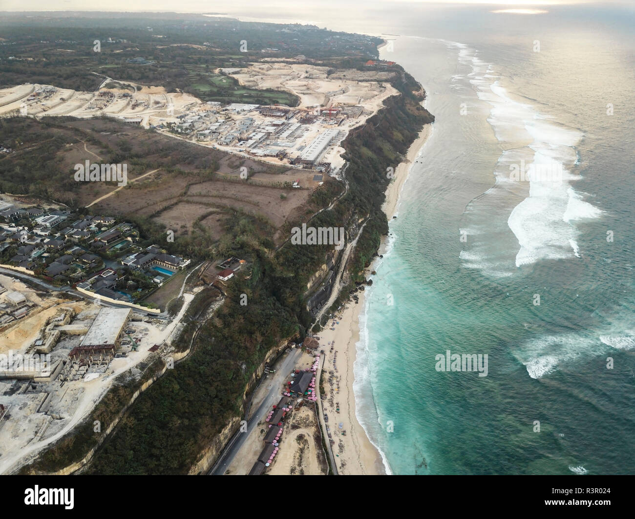 Indonesia, Bali, Aerial view of Pandawa beach Stock Photo