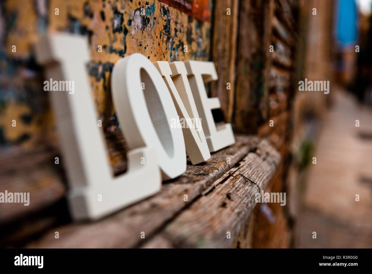 Wooden letters forming the word love Stock Photo - Alamy