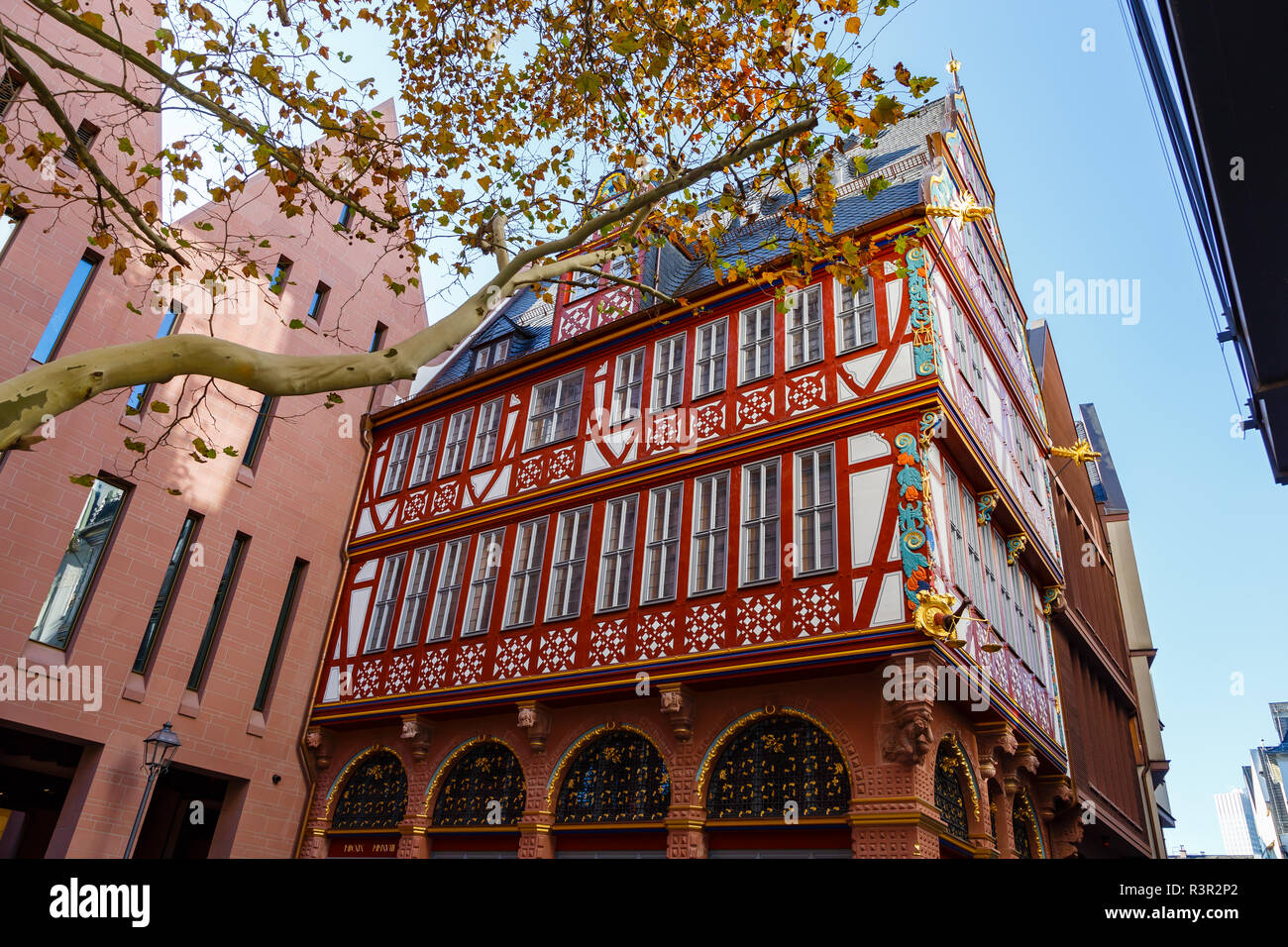 'Haus zur Goldenen Waage' in Frankfurt, Germany. 18. November 2018. Stock Photo