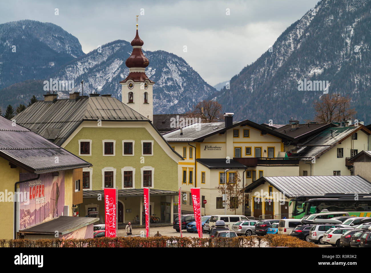 Austria, Salzburgerland, Lofer, town view Stock Photo