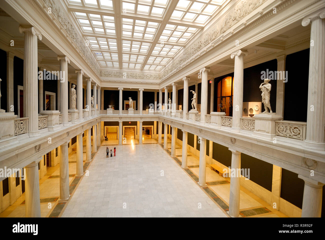 The Hall of Sculpture at the Carnegie Museum, Pittsburgh, PA. Stock Photo