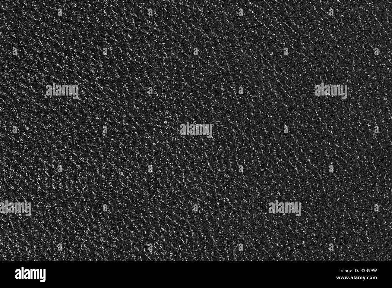 Black leather for texture background from car seats. Stock Photo