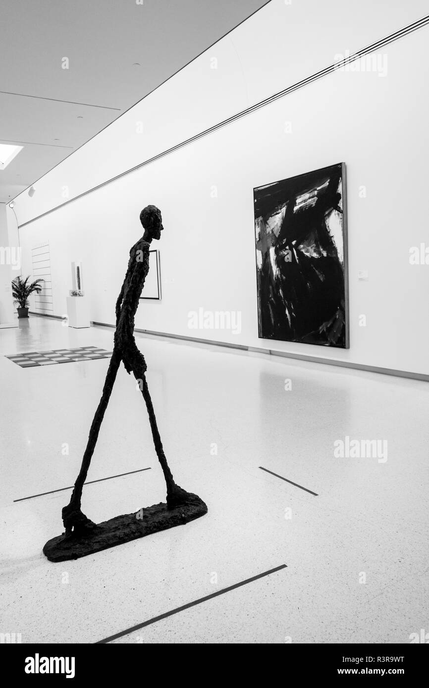 A modern sculpture in the Carnegie Museum of Art, Pittsburgh, Pennsylvania, USA Stock Photo