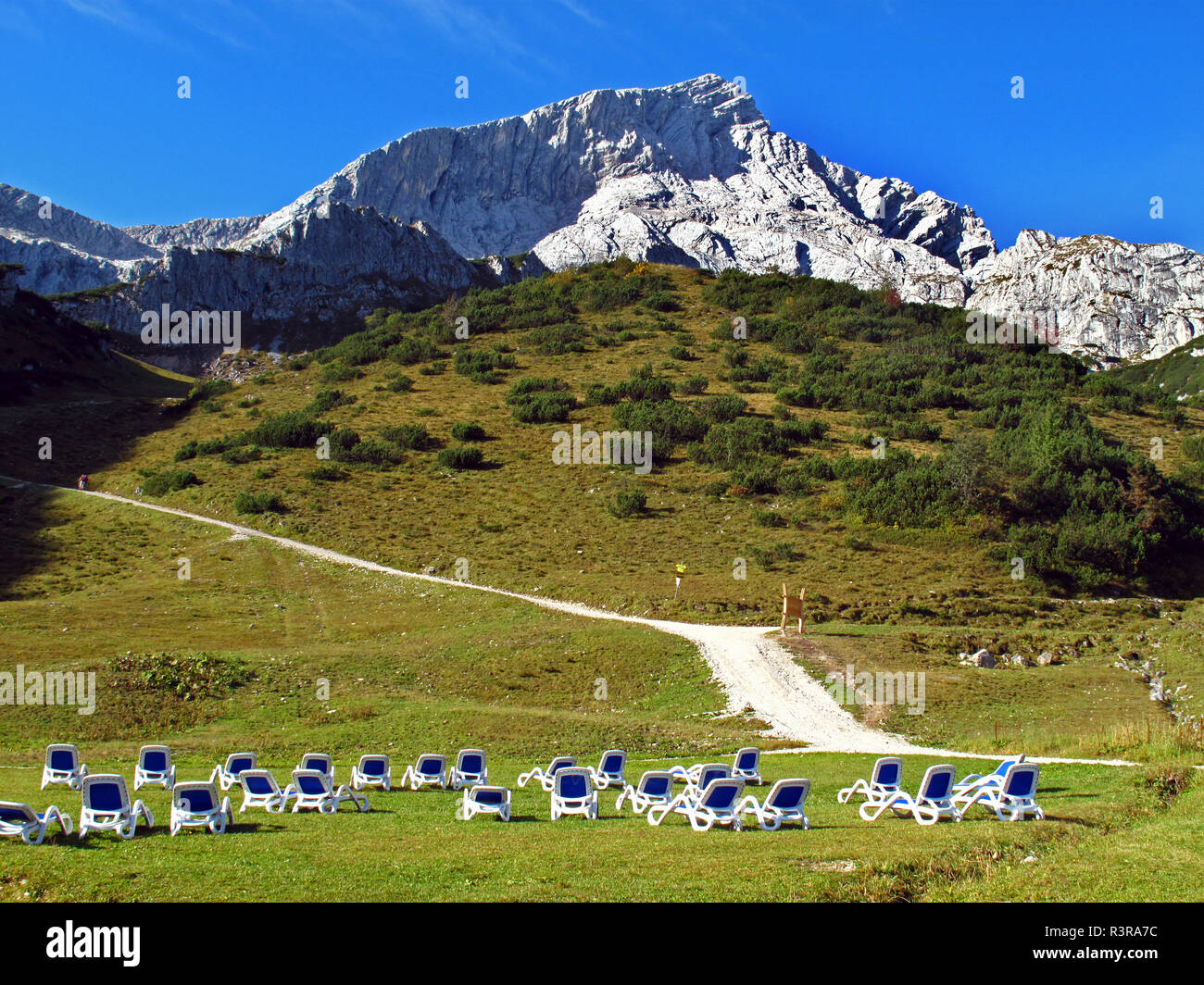 Mount Alpspitze in Bavarian Alps, Germany. Alpspitze is the second