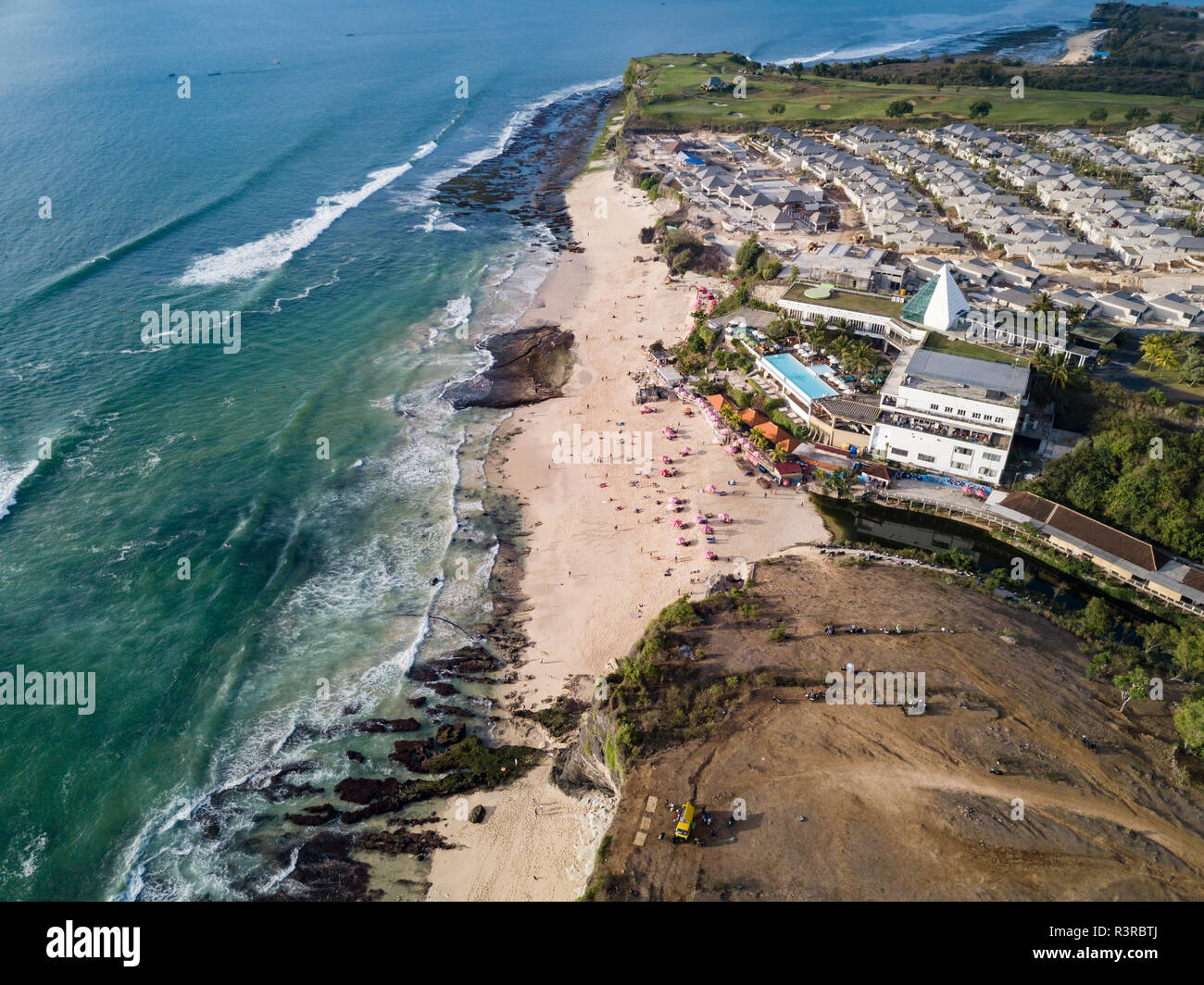 Indonesia, Bali, Aerial view of Dreamland beach Stock Photo