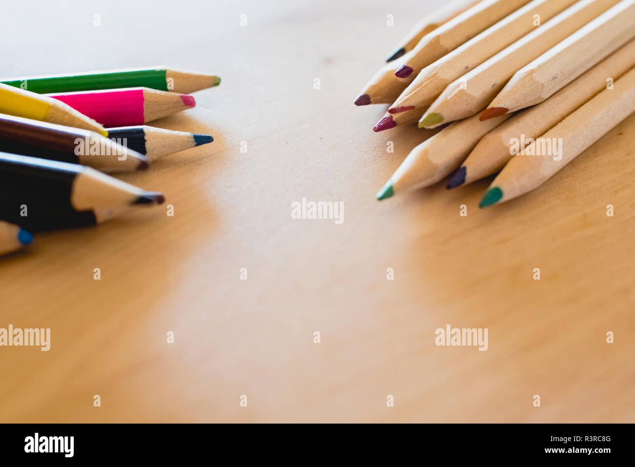 Drawing Pad and Pencils on a Granite Texture for Table Stock Image - Image  of office, black: 206840585