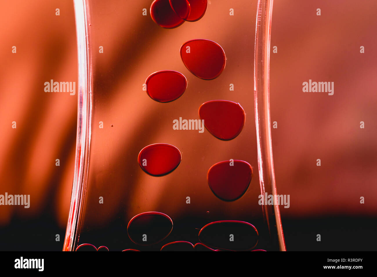Drops blood falling in glass hi-res stock photography and images - Alamy