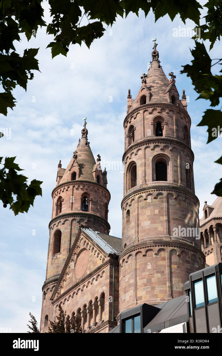 Germany, Rhineland-Palatinate, Worms, Cathedral of Saint Peter Stock Photo