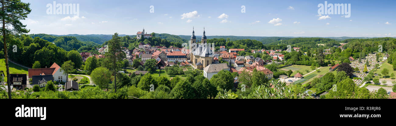 Goessweinstein the most important place of pilgrimage in Franconian Switzerland (Fraenkischen Schweiz). Germany, Bavaria Stock Photo