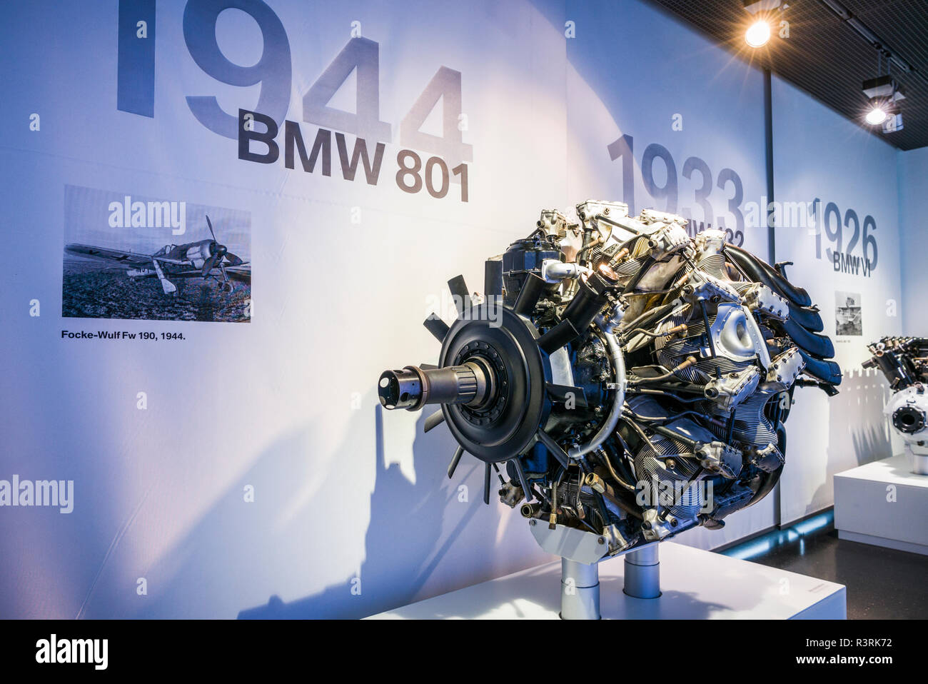 Germany Bavaria Munich BMW Museum BMW 801 Aircraft Engine Used In Germany Bavaria Munich BMW Museum BMW 801 Aircraft Engine Used In