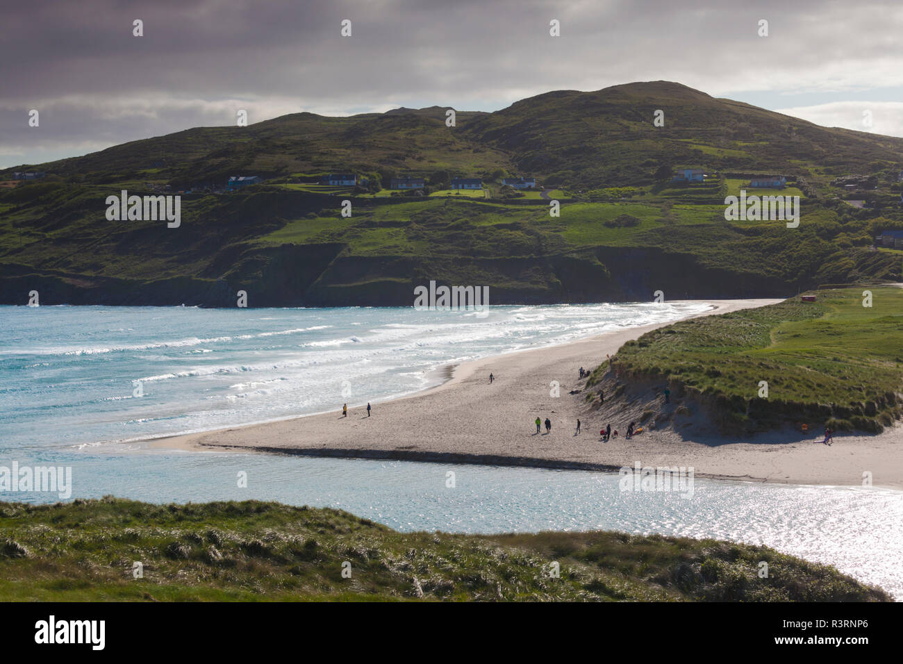 Ireland, County Cork, Mizen Head Peninsula, Barley Cove Beach, elevated