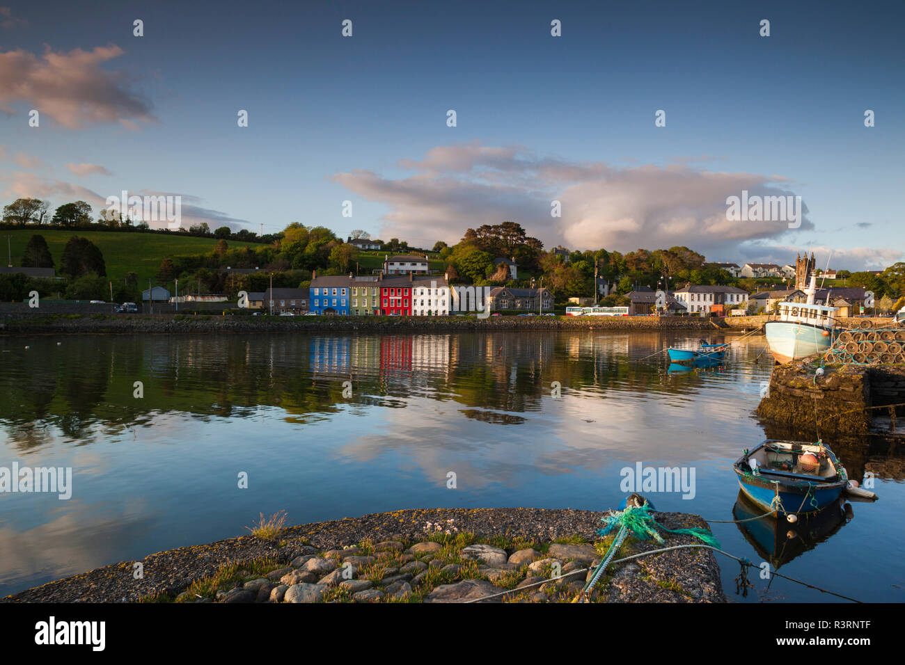 Ireland, County Cork, Bantry, harbor view, sunset Stock Photo Alamy