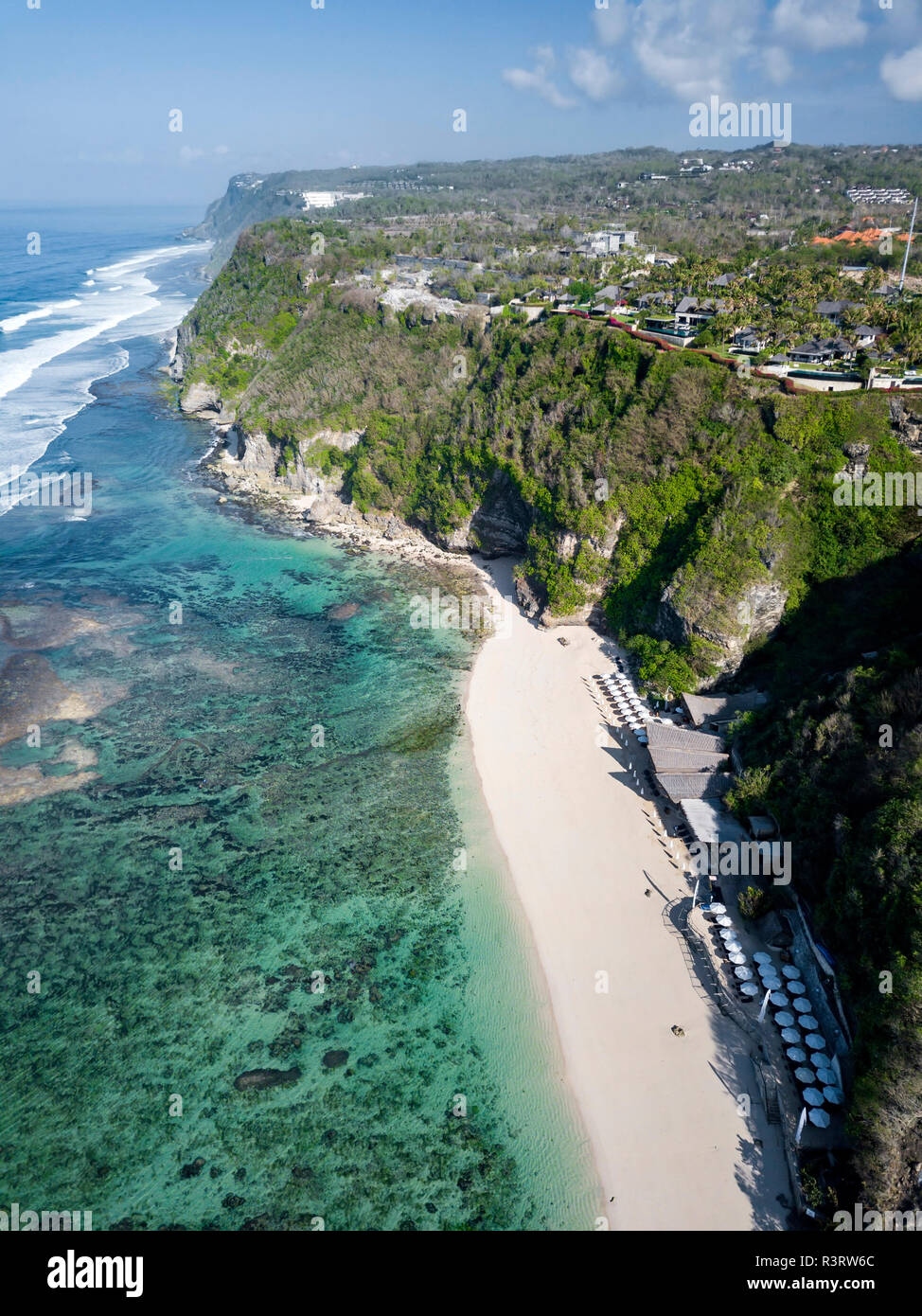 Indonesia, Bali, Aerial view of Karma Kandara beach Stock Photo - Alamy