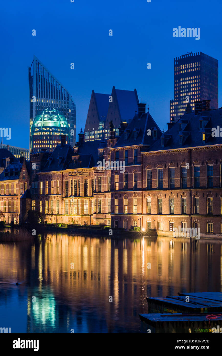 Netherlands, The Hague. Binnenhof Dutch Parliament buildings Stock