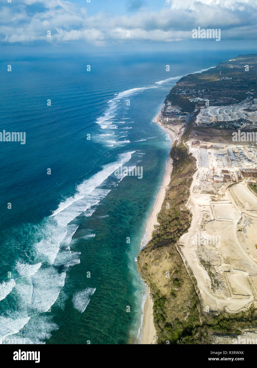 Indonesia, Bali, Aerial view of Payung beach Stock Photo