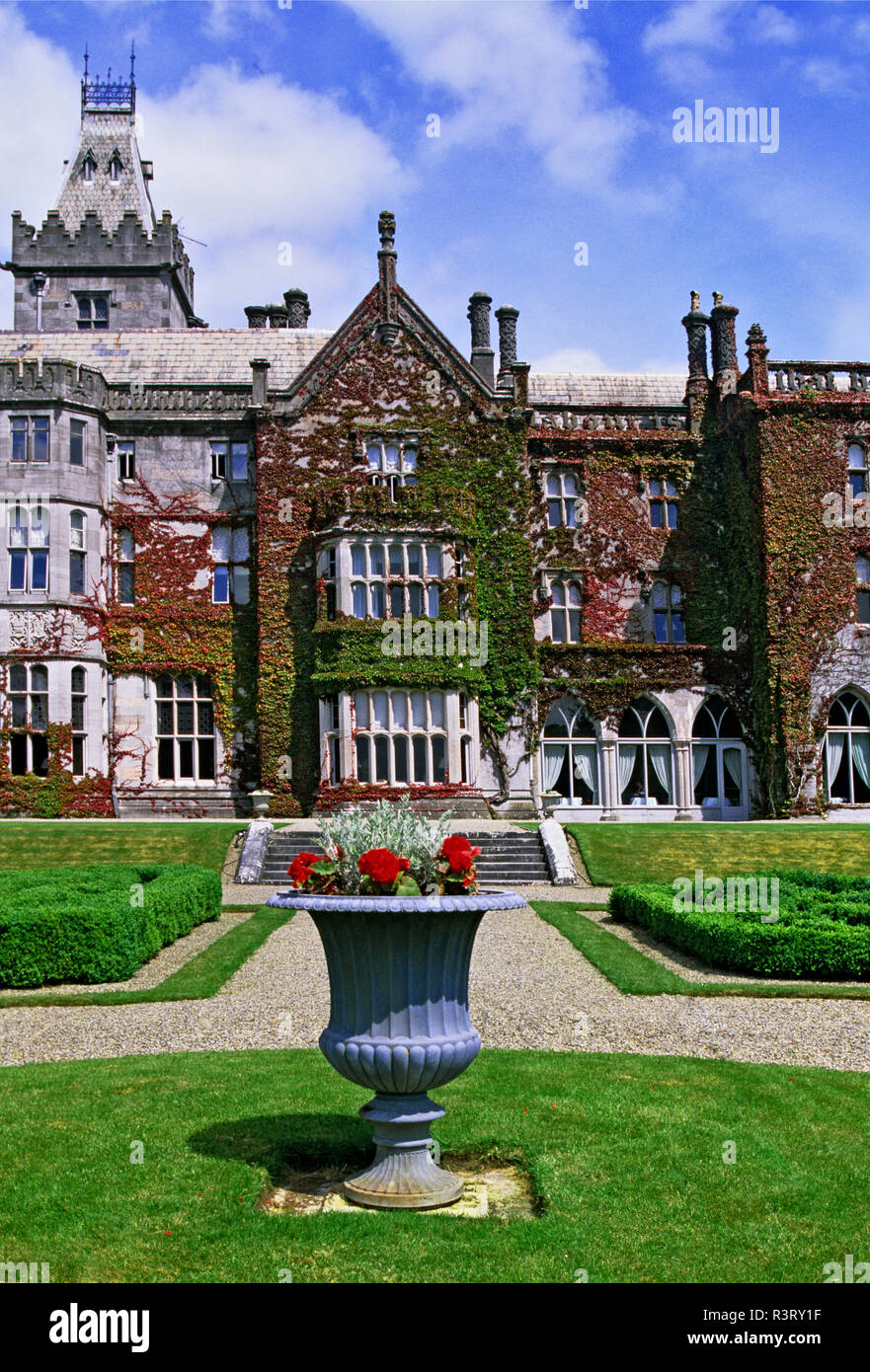 Ireland, Adare. Front view of Adare Manor Stock Photo Alamy