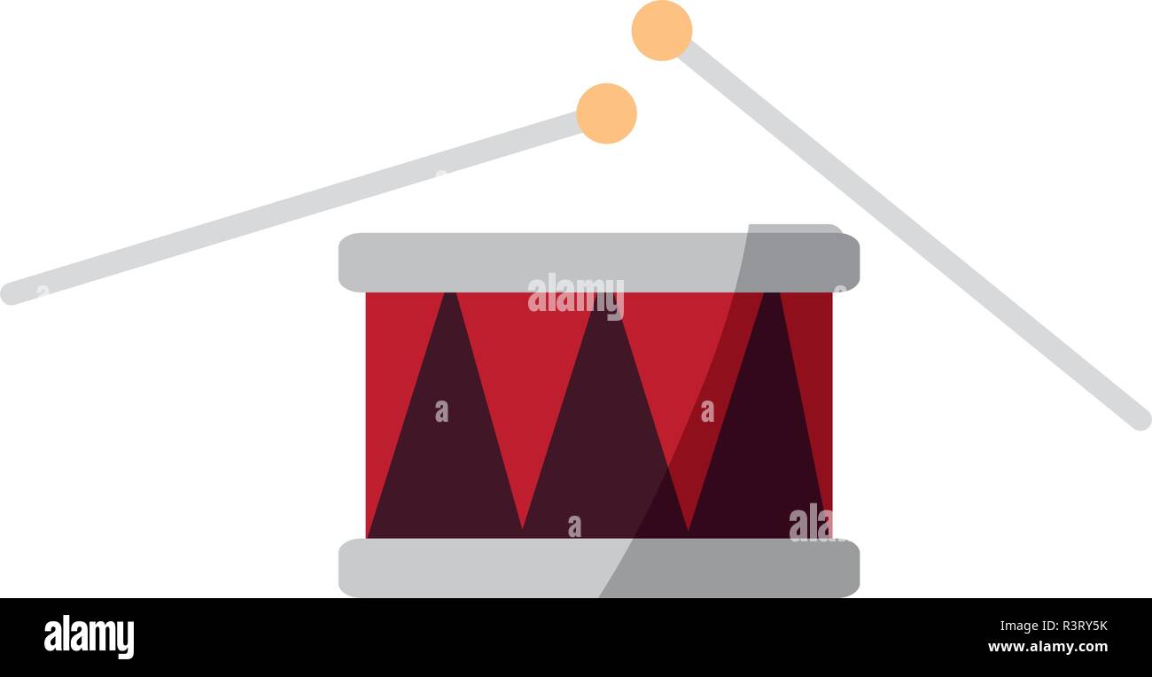drums icon over white background, vector illustration Stock Vector ...