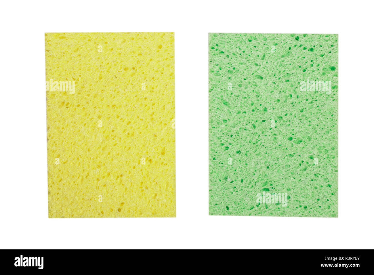 cleaning sponge for washing isolated on white background Stock Photo