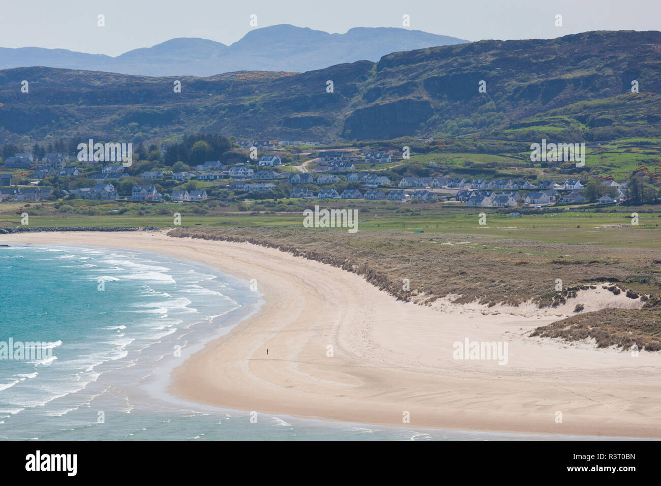 Ireland, County Donegal, Dunfanaghy, town view from Horn Head Stock
