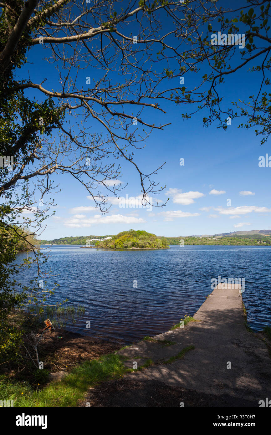 Ireland, County Sligo, Sligo, Lough Gill and Lake Isle of Innisfree celebrated by poet WB Yeats Stock Photo