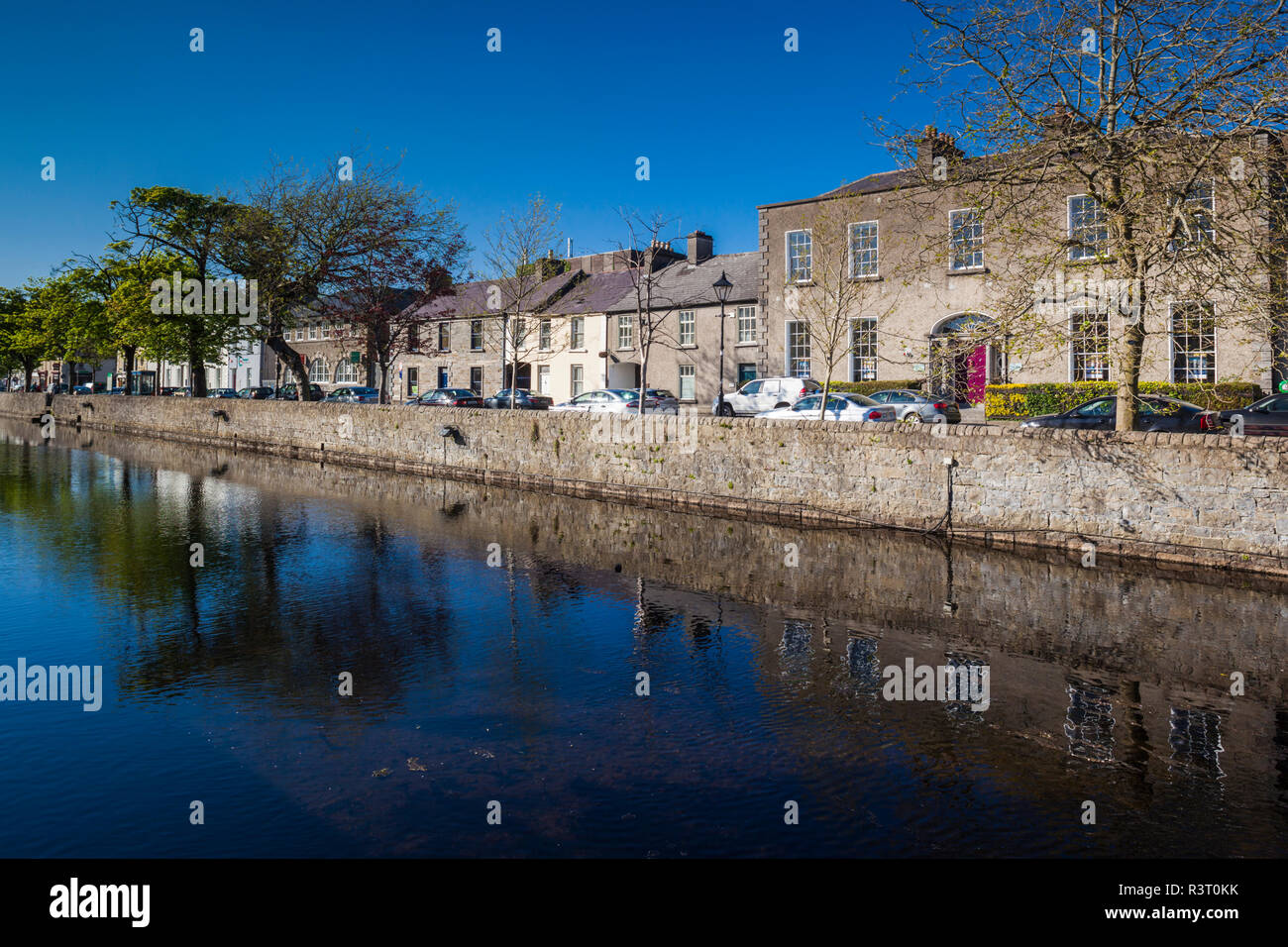 Ireland, County Mayo, Westport, houses along North Mall Stock Photo Alamy