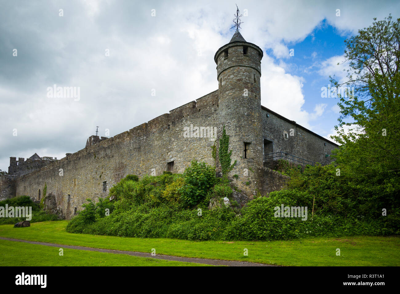 Ireland, County Tipperary, Cahir, Cahir Castle, 12th century, exterior Stock Photo