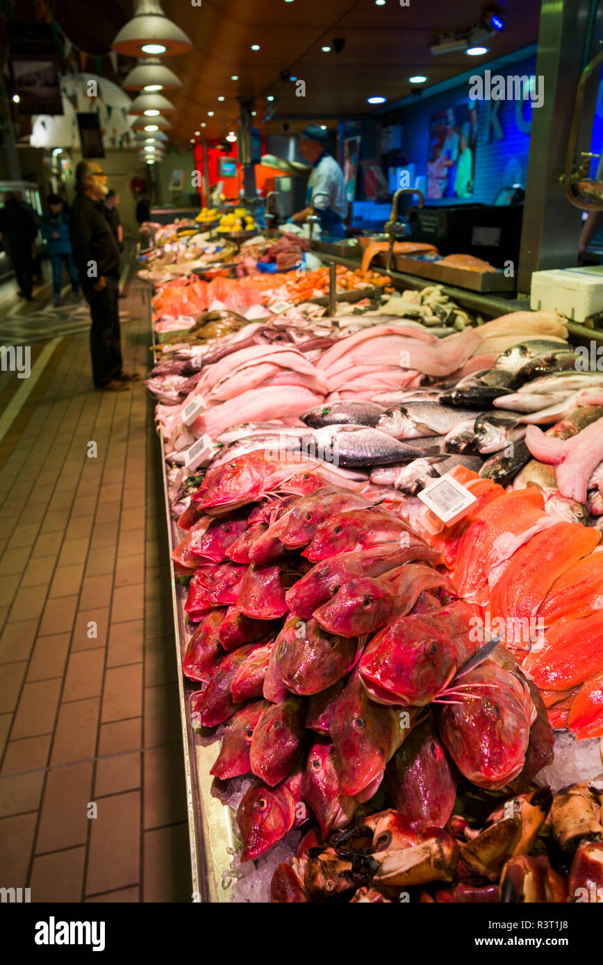 Ireland, County Cork, Cork City, English Market, seafood Stock Photo