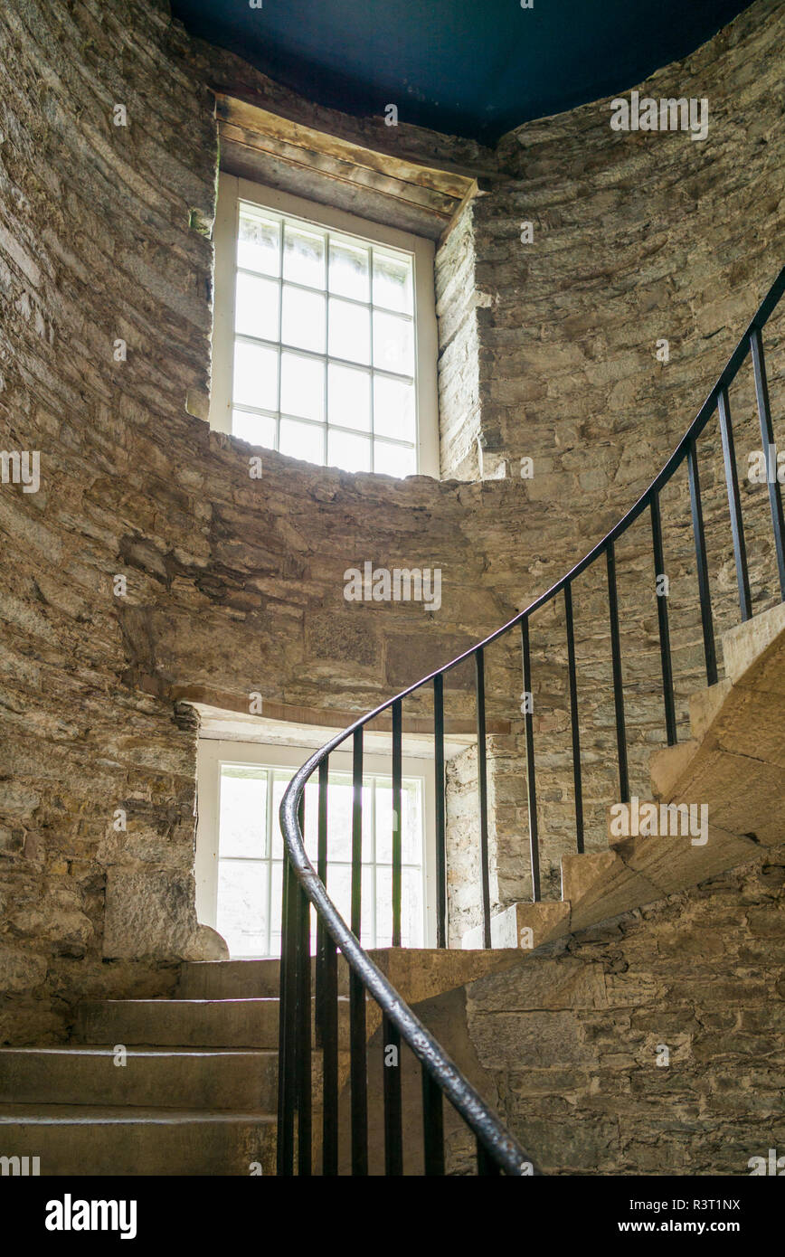Ireland, County Cork, Cork City, Cork City Gaol, jail museum, circular stairs Stock Photo Alamy