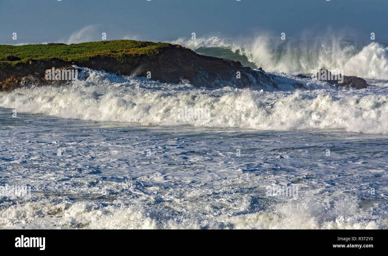 California, San Mateo County, Bean Hollow State Beach, Pacific Ocean