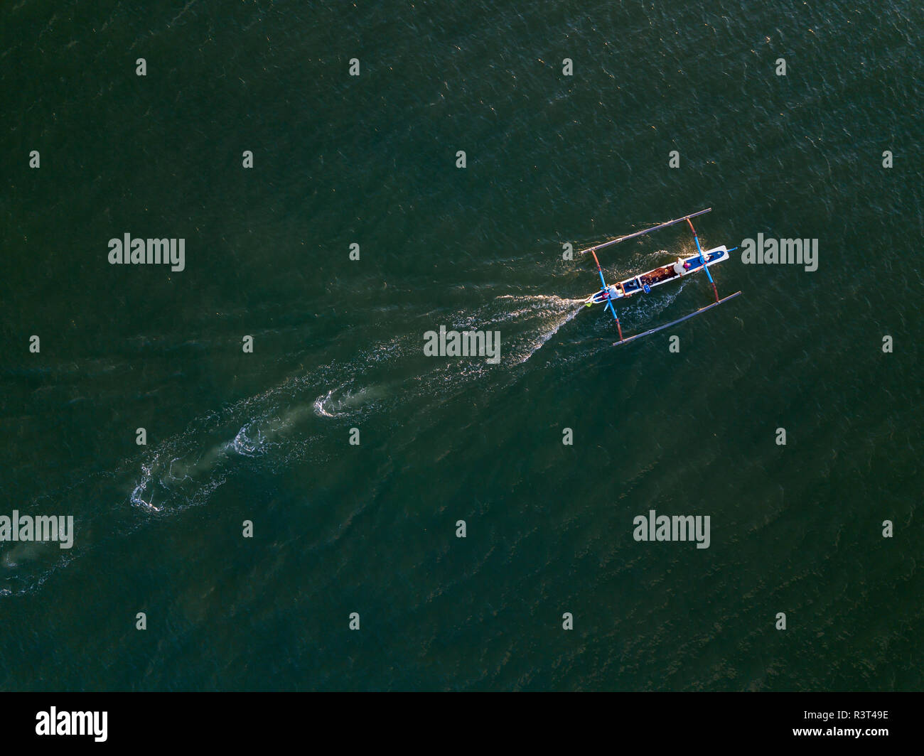 Aerial drone shot fisherman boat hi-res stock photography and images ...