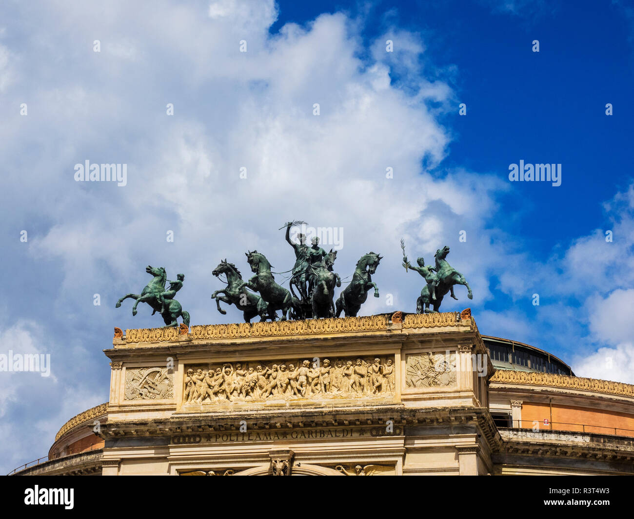 Garibaldi Theatre, Palermo, Sicily, Italy Stock Photo