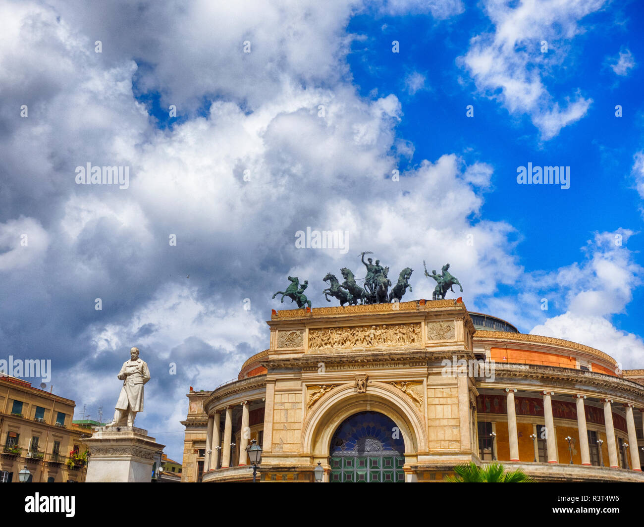 Garibaldi Theatre, Palermo, Sicily, Italy Stock Photo