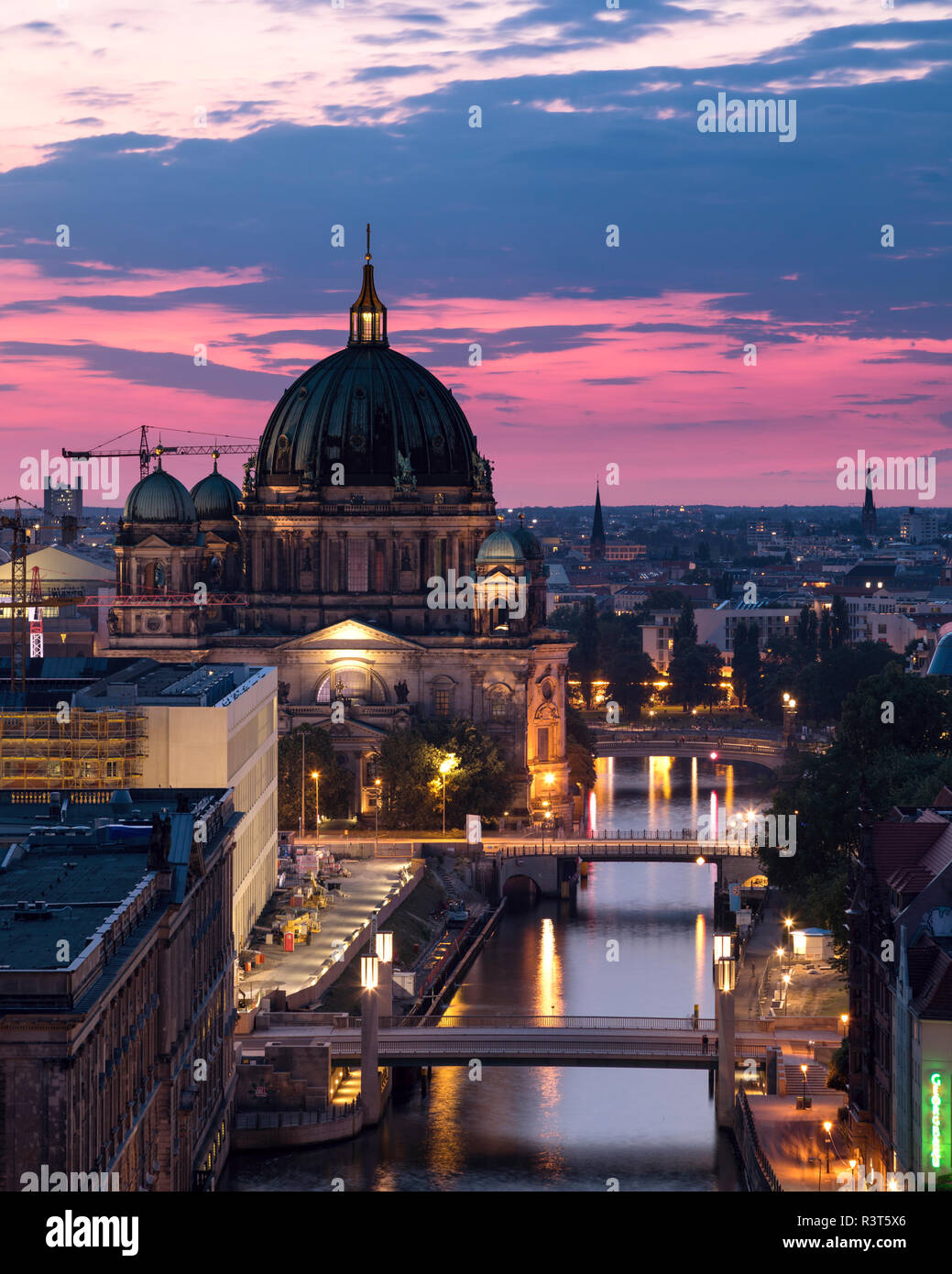 Germany, Berlin, elevated city view at morning twilight Stock Photo - Alamy