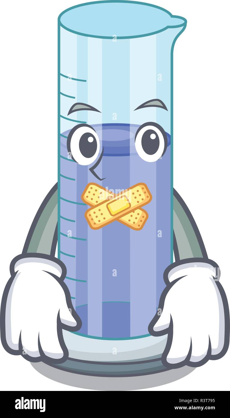 Silent graduated cylinder on for cartoon trial Stock Vector Image & Art -  Alamy