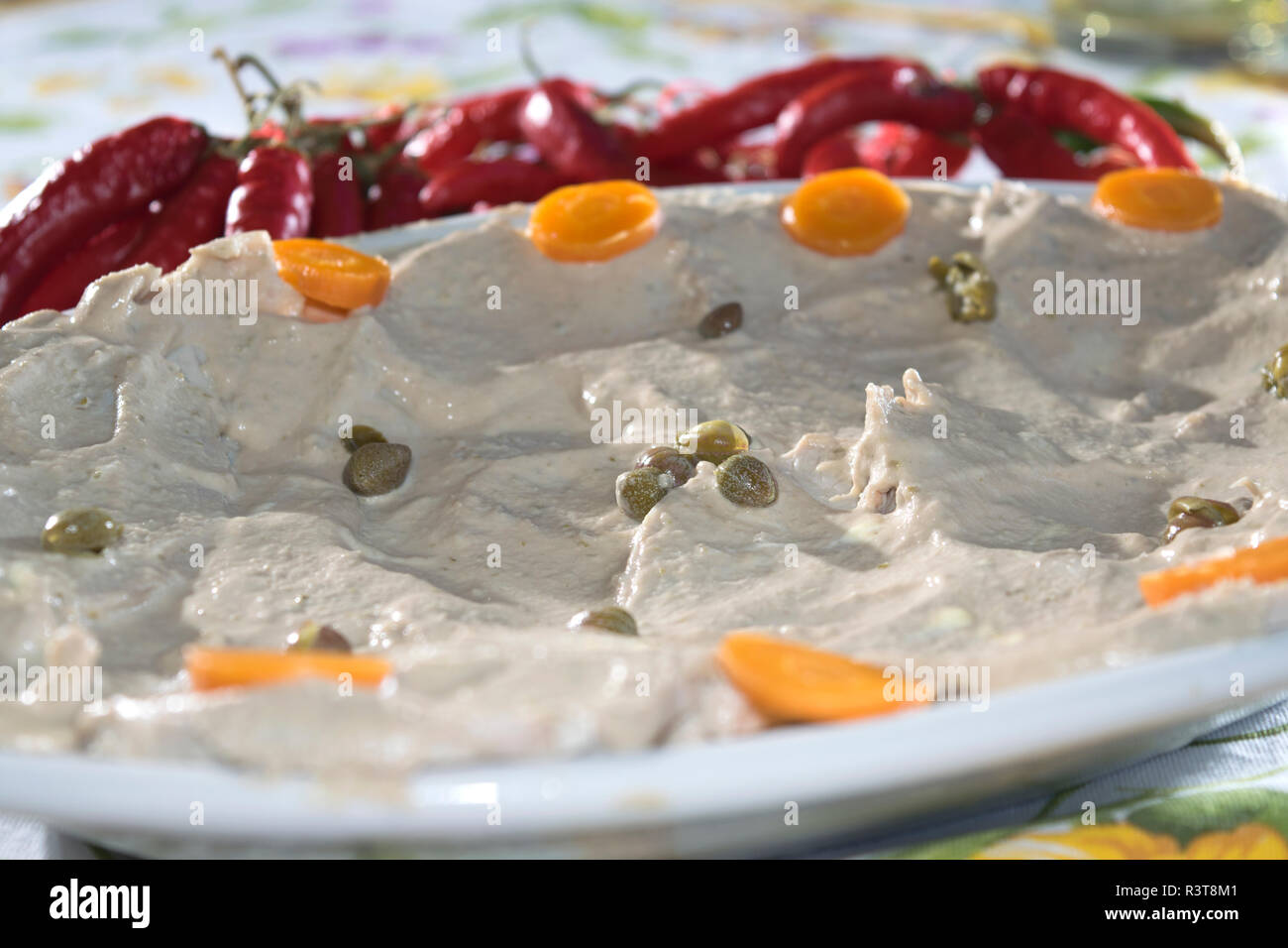 vitello tonnato or veal with tuna sauce Stock Photo Alamy
