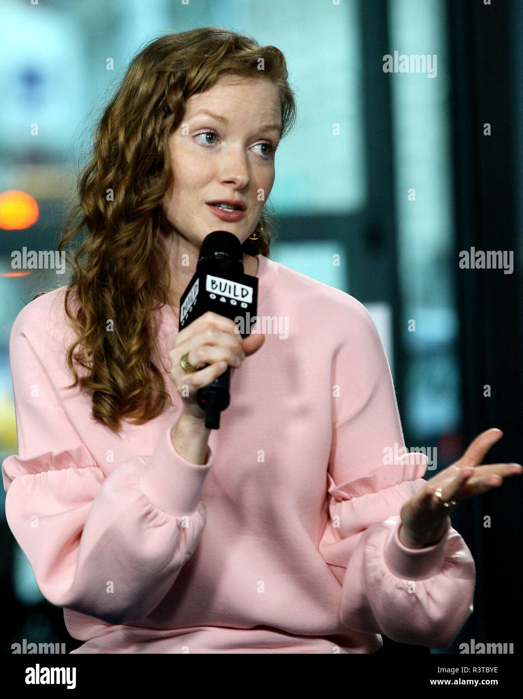 NEW YORK, NY - SEPTEMBER 06: Build presents Wrenn Schmidt discussing ...