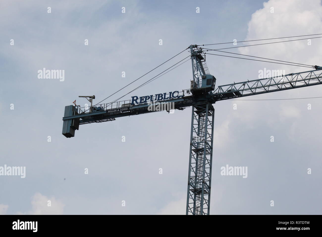Republic crane Stock Photo