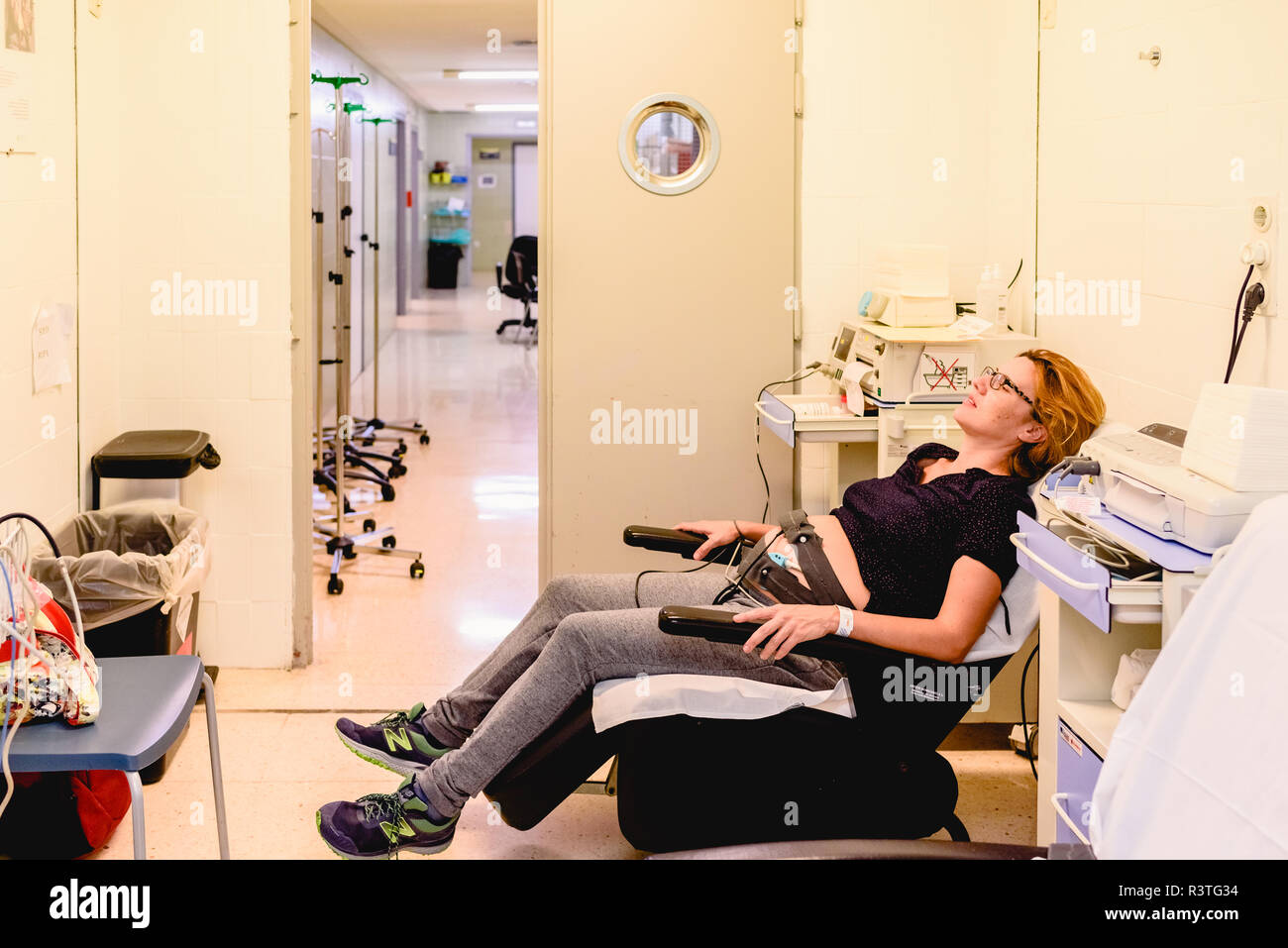 Pregnant Woman During The Examination Of Her Pregnancy In A Hospital Stock Photo Alamy